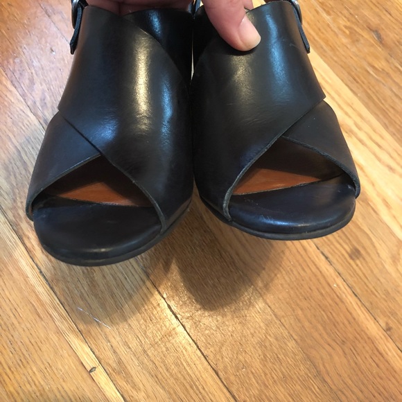 NWOT Lucky Brand Black Wedges 6 - Picture 5 of 7